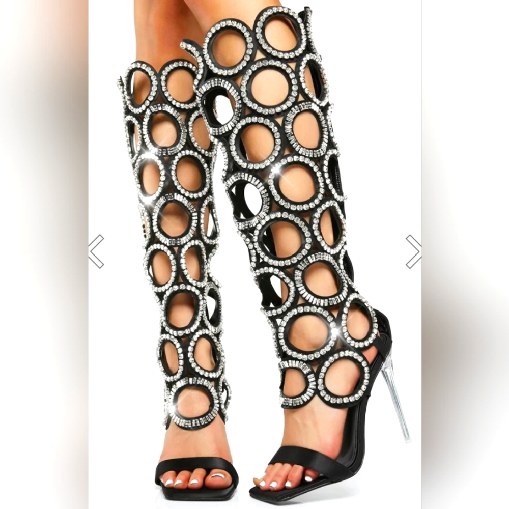 Rhinestone heels. These are fire!